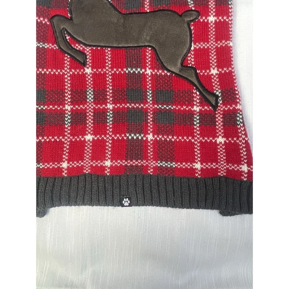 DUKE & DAISY Rudolph The Red Nose Raindeer Holiday Dog Sweater Sz L & XL New